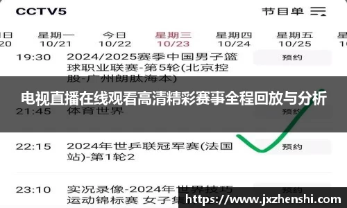 电视直播在线观看高清精彩赛事全程回放与分析