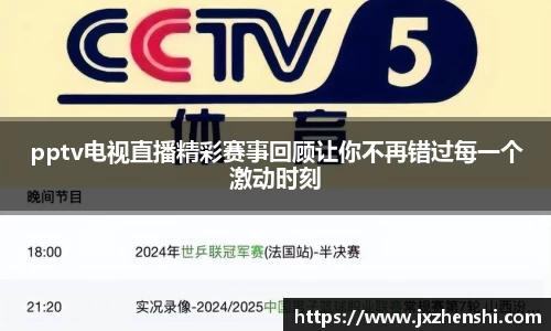pptv电视直播精彩赛事回顾让你不再错过每一个激动时刻